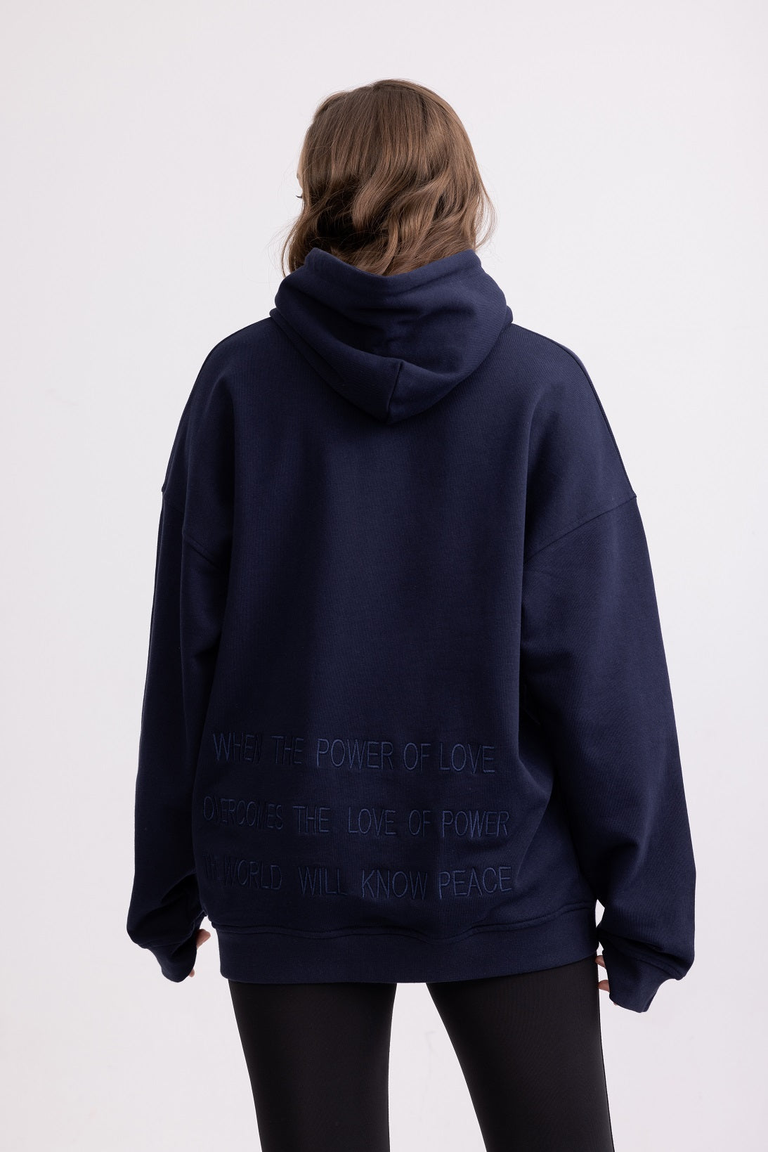 VIOCOSE Unisex Oversized Embroidery Hoodie