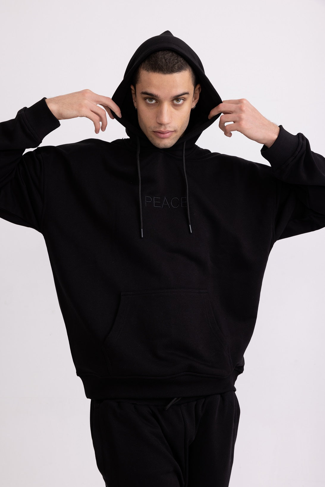 VIOCOSE Unisex Oversized Embroidery Hoodie