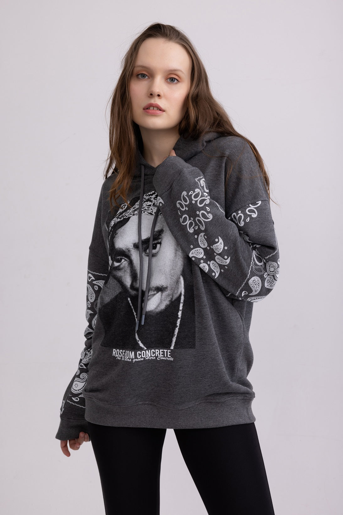 VIOCOSE Unisex Oversized Embroidery Hoodie